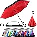 Reverse Inverted Inside Out Umbrella - Upside Down UV Sun Protection Windproof Brella That Open Better Than Most Umbrellas, Reversible Folding Double Layer, Suitable for Golf, Car, Women and Men