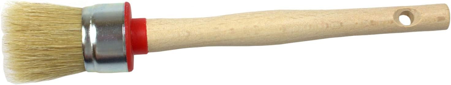 Natural Bristle Round Paint Brushes | Variation of 11 (1 3/8" |fi35mm|)