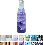 MIRA Double Walled Stainless Steel Cola Shape Water Bottle, 17-Ounce - Blue Mountain