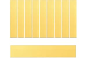 Rustark 10Pcs Brass Strip Assortment Kit Brass Sheet Metal Shim Stock Sheet Metal Shims, 1" Width x 5.9" Length, 0.002" Thickness