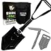 Rhino USA Folding Survival Shovel w/Pick - Heavy Duty Carbon Steel Military Style Entrenching Tool for Off Road, Camping, Gardening, Beach, Digging Dirt, Sand, Mud & Snow - Guaranteed for Life!