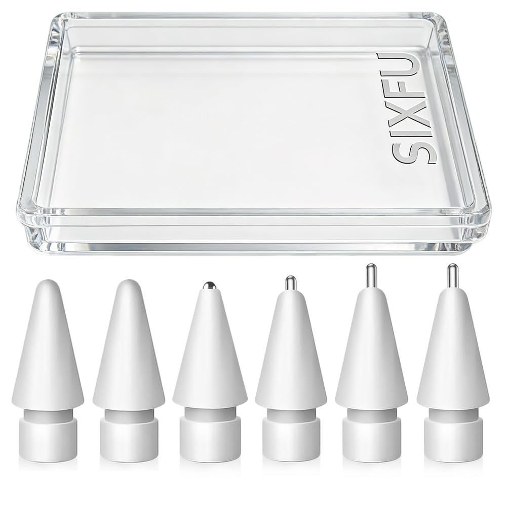 SIXFU Upgraded Tips for Apple Pencil 2nd/1st Gen Replacement Tips (6 PCS)
