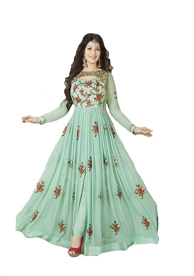 Womens Georgette Semi-stitched Salwar Suit