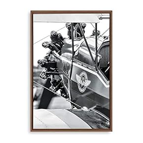 Framed Aviation Machinery Home Artwork for Living Room Bedroom