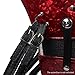 ammoon One Pair Adjustable Synthetic Leather Accordion Shoulder Straps for 16-120 Bass Accordions