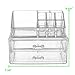 2 Piece Detachable Makeup Organizer & Cosmetic Storage, Clear Acrylic, With 2 Drawers, Countertop Space Saving Storage, Fits Lipsticks, Brushes, Jewelry, Creams, Nail Polish And More