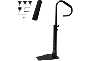 Migoda Hot Tub Handrail,57’’ Spa Side Handrail with Slide-Under Mounting Base, Heavy Iron 600 Lbs Load Spa Side Under Mount Rail with Sponge Rubber Grip for Indoor & Outdoor Bath