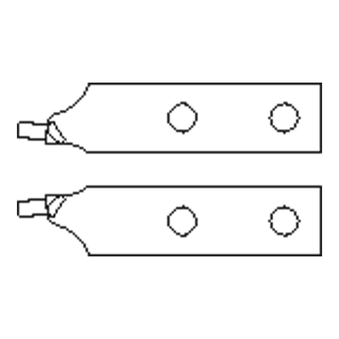 GEDORE Replacement tip Pair, Angled, Diameter 4.5 mm, 1 Piece, E-8000 A 61
