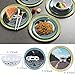 12pcs Melamine Dinnerware set for 4, Outdoor Indoor Use Dinner Dishes Set for Camper, Break-resistant, RV Use White