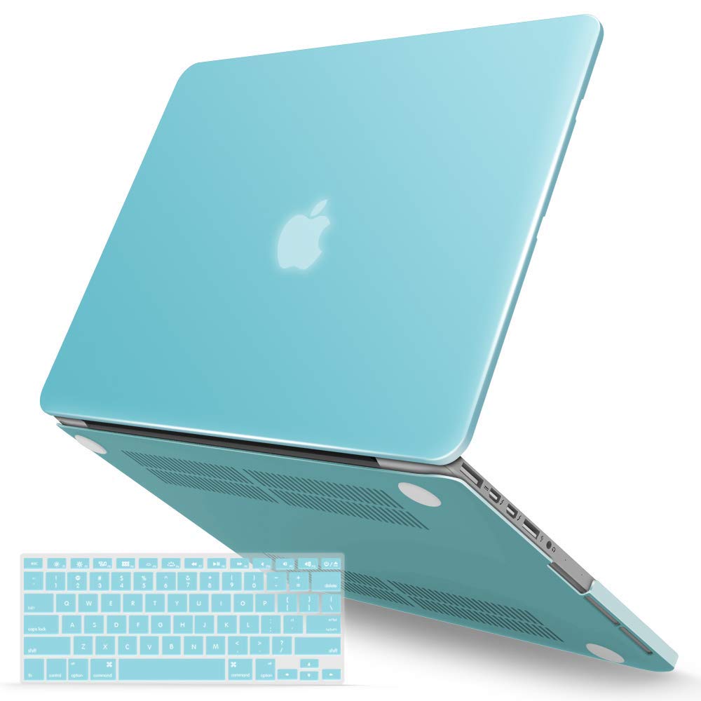 Photo 1 of IBENZER Compatible with MacBook Pro 13 Inch Case 2015 2014 2013 end 2012 A1502 A1425, Hard Shell Case with Keyboard Cover for Old Version Apple Mac Pro Retina 13, Serenity Green, R13SRG+1
