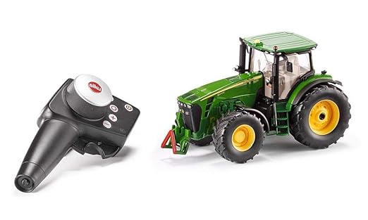SIKU 6881, Ferngesteuerter John Deere 8345R Traktor, 1:32, Inkl. Fernsteuermodul, Metall/Kunststoff, Grün, Batteriebetrieben,