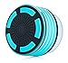 PowerLead BP013 IP67 Waterproof/Underwater Shockproof Wireless Bluetooth Stereo Speaker Built-in Mic for Speakerphone with FM Radio,Mp3 Player,and Multiple Color LED Light Functions/Light Blue