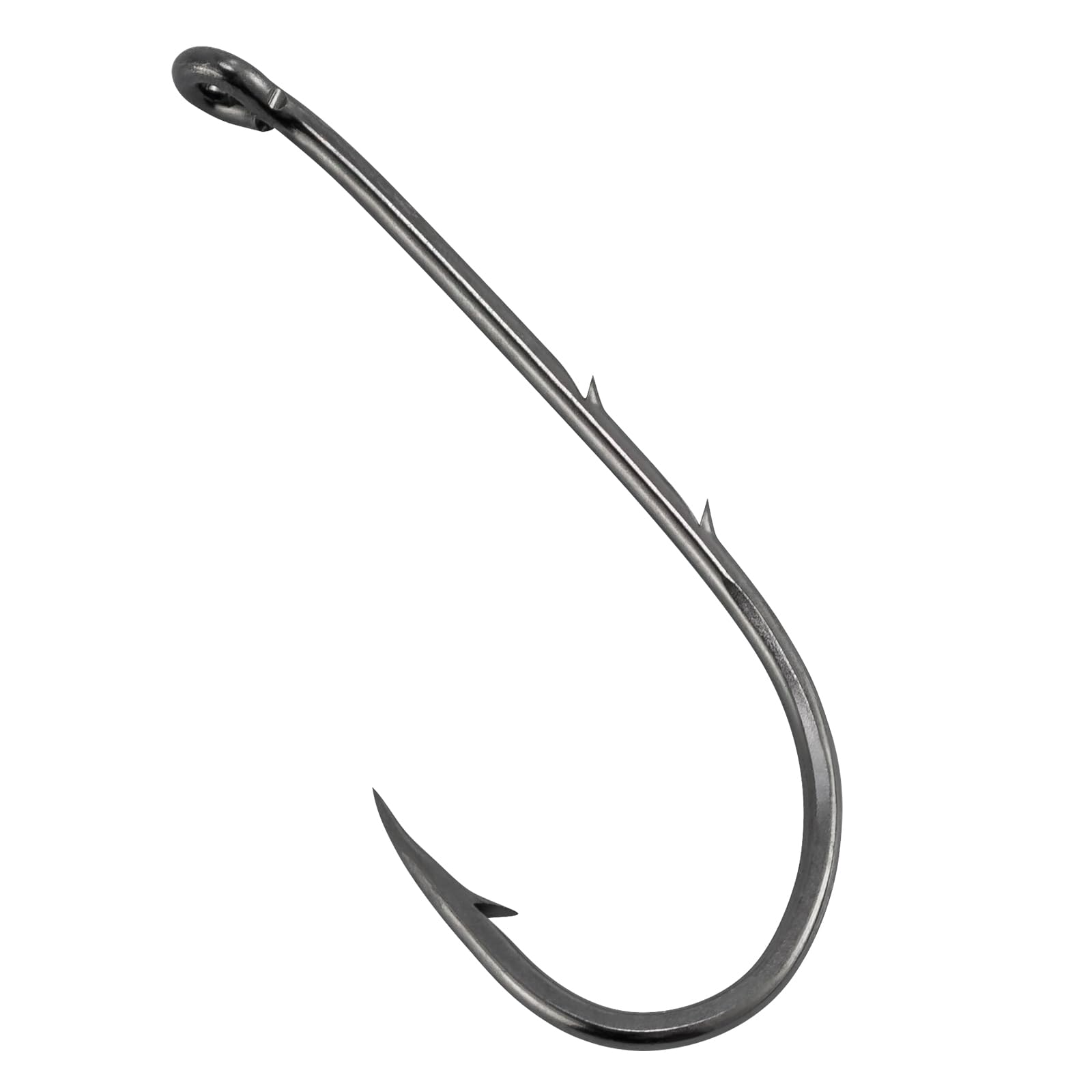 Alwonder Bulk of 100 Baitholder Hooks Worm Sea Fishing Hooks (Size 12 to 6/0) for Worm and Crab Live Soft Baits - Ideal for Pike, Catfish, Cod, Bass,Pollock,Trout and other Marine Specie Size 2/0