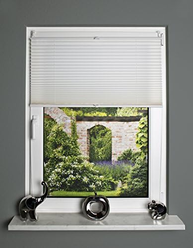 Home fashion up and down pleated blind fabric, Fabric, White, 210 x 70 cm