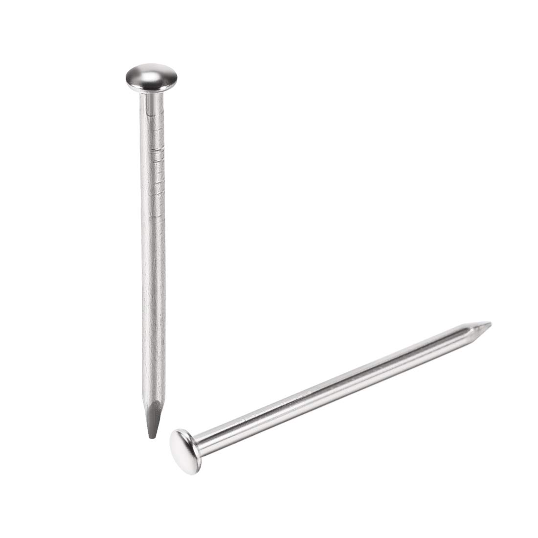 sourcing map Small Tiny Hardware Nails Carbon Steel 1.8X30mm(DXL) for DIY Decorative Wooden Boxes Accessories Silver Tone 200pcs