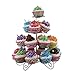 Greatflower Pack of 6 Artificial Cupcake Model Fake Cake,Mixed Colors