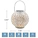 TAKEME Solar Lantern,Outdoor Garden Lights,Metal Waterproof LED Hanging Lights Decorative Lamp for Patio Outside Table
