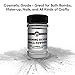 Mica Powder - 3.5 oz / 100 g [Huge x3-5 The Size of Our COMPETITORS] Cosmetic Grade – True Colors – Beautiful Mica for Slime, Soap, Bath Bombs, Make-up, Nails, DIY,Decor (Shining Silver)