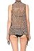 Anna-Kaci Womens Sleeveless Open Front Crochet Shawl Cardigan Bikini Cover Up, Brown, Medium/Large