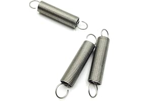 PYouo- Spring, Small Coil Tension Extension Spring,Factory 2mm Wire Diameter，12mm Out Diameter，(60-200) mm Length，2PCS, Sprin