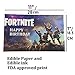 GEORLD Fortnite Battle Edible Image Cake Topper 1/4 Sheet Birthday Party Decoration,NO NAME Printed (edible image)
