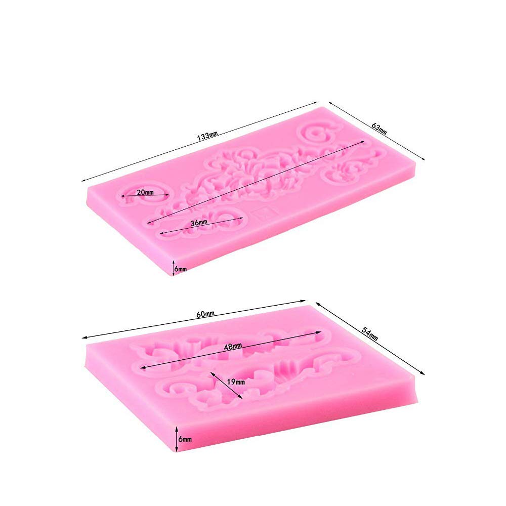 HPiano Molde de Silicona para Pasteles (un Juego de 12) Flor de ...