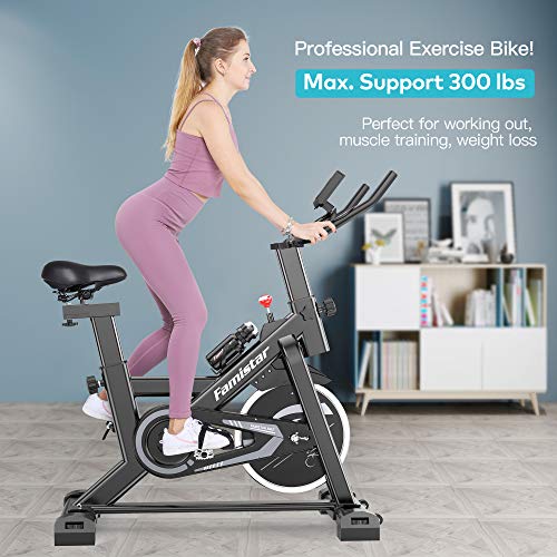 40-lbs-Quiet-Flywheel-Max300-lbs-Capacity-Exercise-Bike-Carbon-Steel-Heavy-duty-Indoor-Cycling-Stationary-Bike-with-LCD-Display-Adjustable-Comfortable-Seat-and-Smooth-Quiet-Belt-Smart-Handlebars-for-H