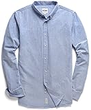 Mocotono Men's Oxford Long Sleeve Button Down Casual Dress Shirt