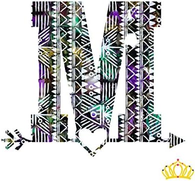 Letter M Monogram Arrow Decal for Yeti Cup, Tumbler, Laptop, or Car - 3 inch height