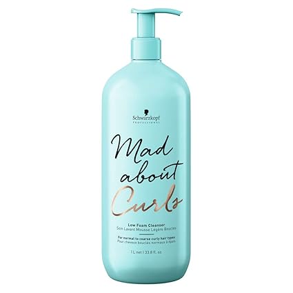 SCHWARZKOPF Mad about Curls Low Foam Cleanser Shampoo, 1er Pack(1 x 1000 ml)