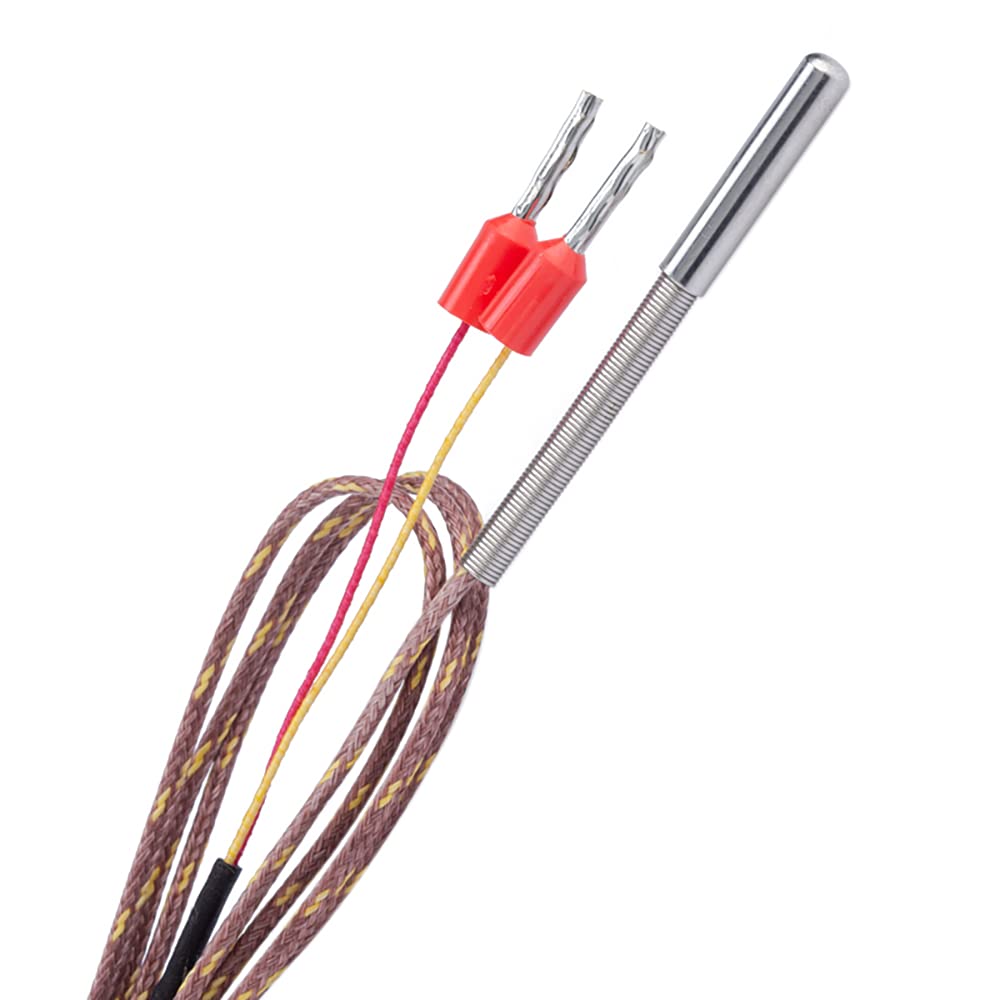 3D Printer T-K500 m3 x 15mm K Type Thermocouple Sensor K-Type Thermocouple for Volcano V6 HOTEND Block 500℃ PEI PEEK High Temperature 3D Printing