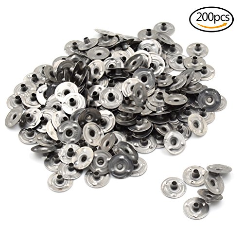 200 Pcs 0.5"(12.5 mm) Metal Candle Wick Sustainer Tabs Wick Tabs For Candle Making,Candle DIY BY DINGJIN