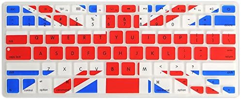 Keyboard Cover Skin for Mac Book Silicone13 Inch Mac Book Air and MacBook Pro 13" 15”17”US Layout No Touch Bar (British flag)