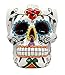 Atlantic Collectibles White Day of The Dead Love Locked Sugar Skull Mug In Bright Vivid Colors Drink Coffee Cup Ceramic 4.5