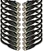 iMBAPrice 3' Cat5e Network Ethernet Patch Cable, 10 Pack, Black (IMBA-CAT5-03BK-10PK) primary