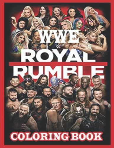 WWE: Royale Rumble Coloring Book with all of your favorite wrestling superstars.
