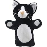 The Puppet Company - Eco Animal Buddies - Black and White Cat Hand Puppet - 25cm