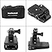 Action Camera Clip Mount 360 Degree Rotary Clip Clamp Mount Waterproof Camera Backpack Clamp Mount Hat Mount w/ 1/4