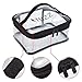 Tsa friendly clear travel toiletry bag Approved for men women kids | Cosmetic Bags with 2 zipper | Transparent toiletry Sundry Kit | Carry-On makeup bag organizer