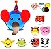 MINI-FACTORY Kids Early Learning Education Play DIY Cute Animal Creative Paper Plates Art Kit - 8Pcs