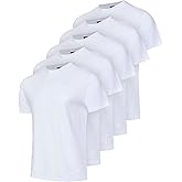 Real Essentials 5 Pack: Men’s 100% Cotton Casual T-Shirts Plain Jersey Shirts Fashion Tees (Big & Tall Available)