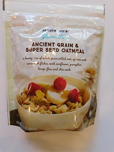 Trader Joe's Gluten Free Ancient Grain & Super Seed Oatmeal, 12oz (Pack of 2)
