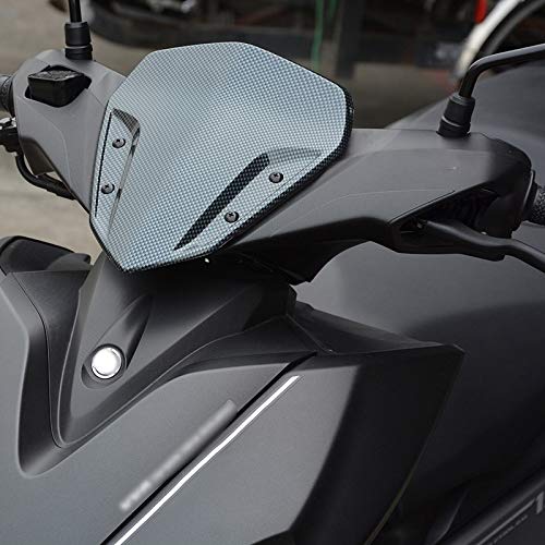 Naliovker Motorrad Windschutzscheibe Windschutzscheibe Deflector Scooter Zubeh?R für Aerox155 NVX155 2014-2020, Schwarz – Bild 3