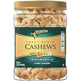 PLANTERS Fancy Whole Cashews with Sea Salt, 2 Lb 1Oz Resealable Jar, Packaging may vary