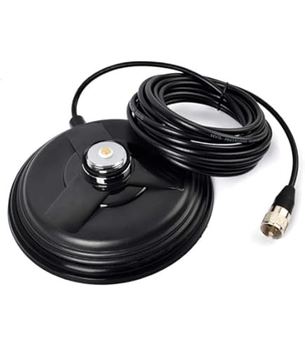 Antenna Magnetica NMO Per Radio Mobile, Banda 450-520 MHz, Base Con Connettore Mini-UHF
