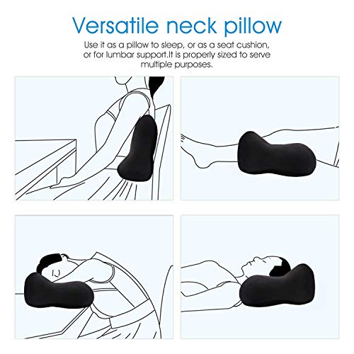 DYD Travel Pillow Memory Foam Neck Pillow for Airplane Breathable