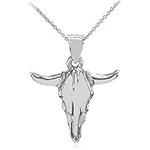 Solid 925 Sterling Silver Bull Head Pendant Necklace