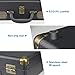 Vinyl Record Player - Vintage Suitcase Turntable 3 Speed for 7〞10〞12〞 LP Bluetooth 2 Stereo Speakers 9V 1.5A DC in Standard RCA Headphone Outputs,Black (Black) (Black)
