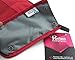Periea Chelsy Purse Organizer Insert with Handles & 13 Pockets - 3 Sizes (Red, Large)