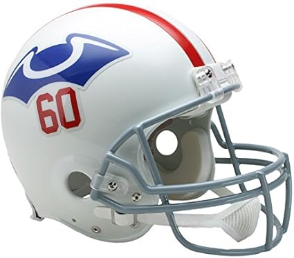 Amazon Com New England Patriots 1960 Officially Licensed Authentic Throwback Football Helmet Sports Outdoors
